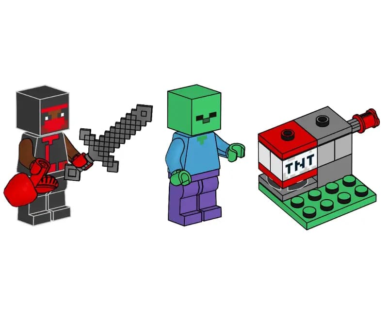LEGO 662304 Ninja, Zombie and TNT Launcher