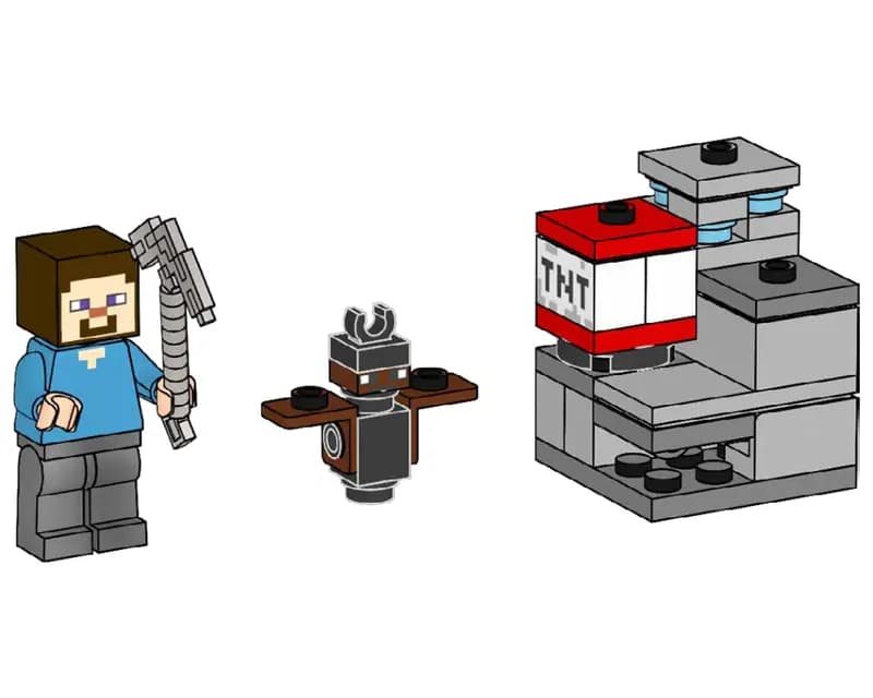 LEGO 662411 Steve with Bat and TNT