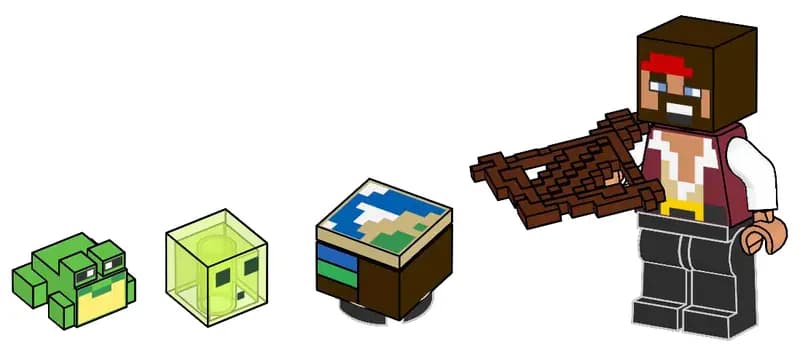 LEGO 662513 Pirate with Frog, Slime and Cartography Table