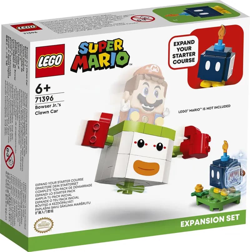 LEGO 71396 Zestaw rozszerzający Samochód klauna Bowsera Jr.