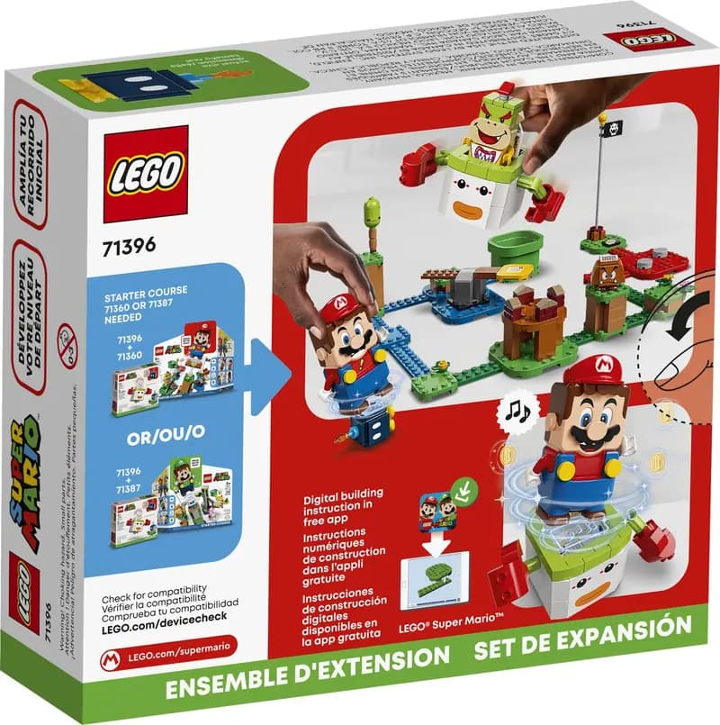 LEGO 71396 Zestaw rozszerzający Samochód klauna Bowsera Jr.