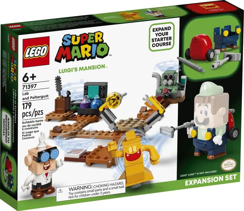 LEGO 71397 Zestaw rozszerzający Laboratorium w rezydencji Luigiego i Poltergust