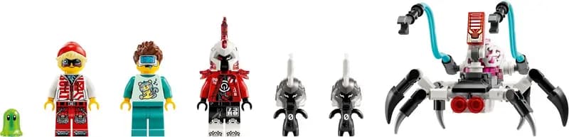 LEGO 71497 Tygrysi mech Coopera i hot rod Zero
