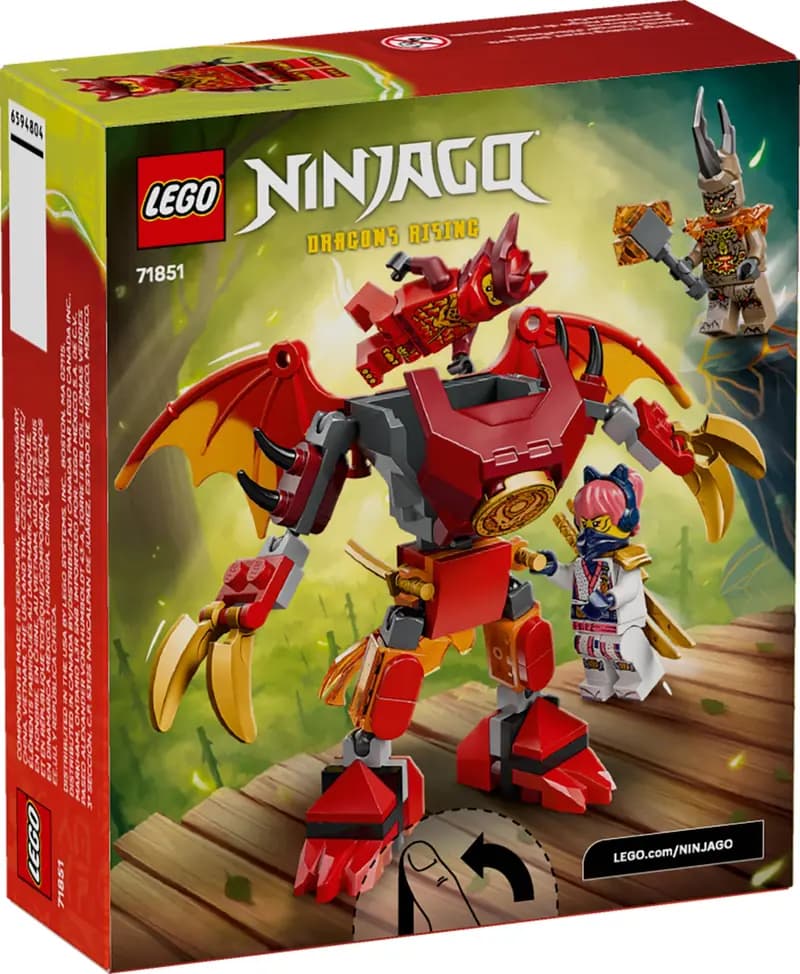 LEGO 71851 Smok-mech Kaia - zestaw bitewny