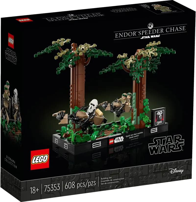 LEGO 75353 Diorama: Pościg na ścigaczu przez Endor