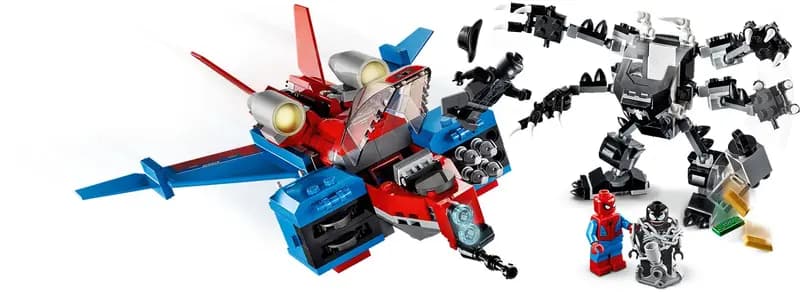 LEGO 76150 Pajęczy odrzutowiec kontra mech Venoma