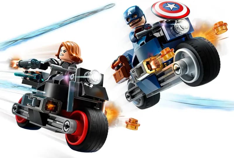 LEGO 76260 Motocykle Czarnej Wdowy i Kapitana Ameryki
