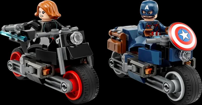 LEGO 76260 Motocykle Czarnej Wdowy i Kapitana Ameryki