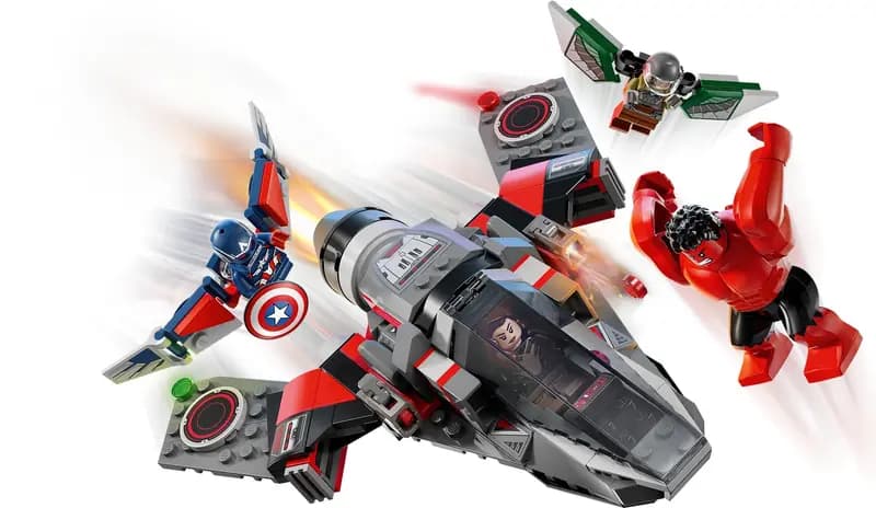 LEGO 76292 Kapitan Ameryka kontra Czerwony Hulk - bitwa