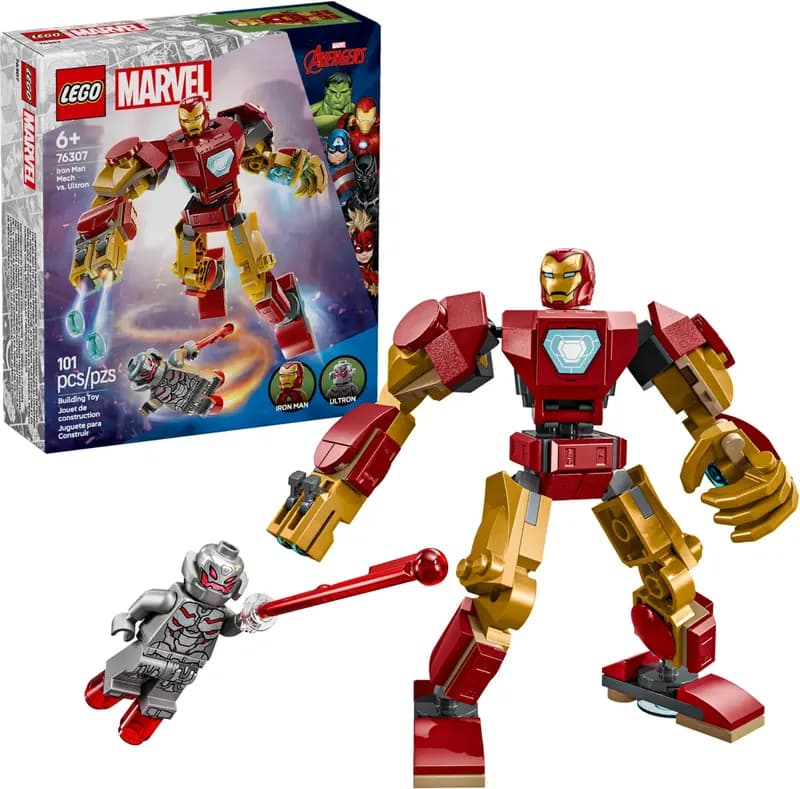 LEGO 76307 Mech Iron Mana kontra Ultron