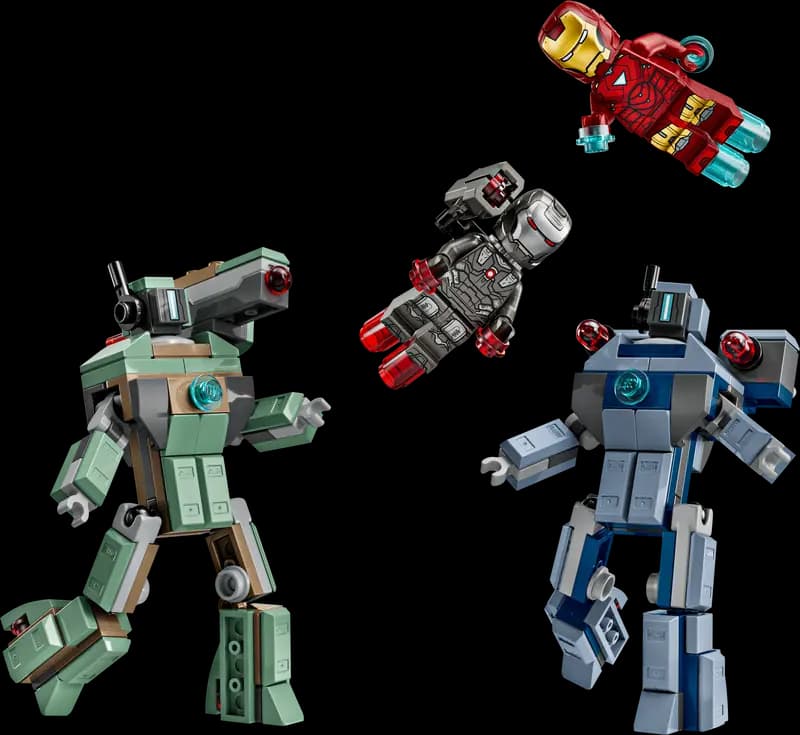 LEGO 76320 Iron Man i War Machine kontra drony Hammera