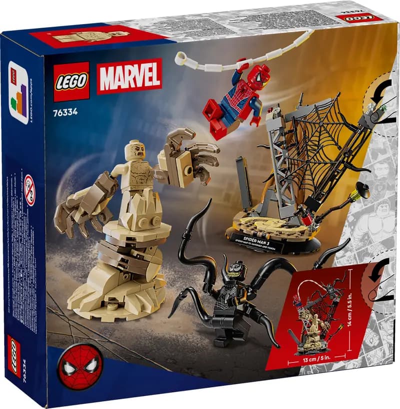 LEGO 76334 Epicka bitwa: Spider-Man kontra Sandman