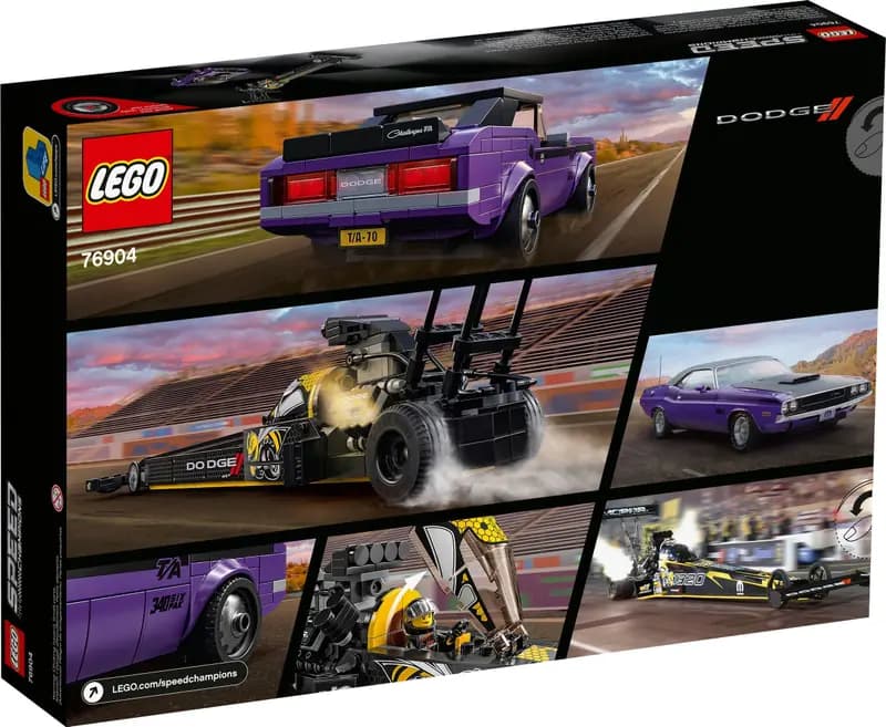 LEGO 76904 Mopar Dodge//SRT Top Fuel Dragster i 1970 Dodge Challenger T/A