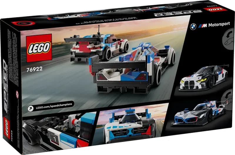 LEGO 76922 Samochody wyścigowe BMW M4 GT3 & BMW M Hybrid V8