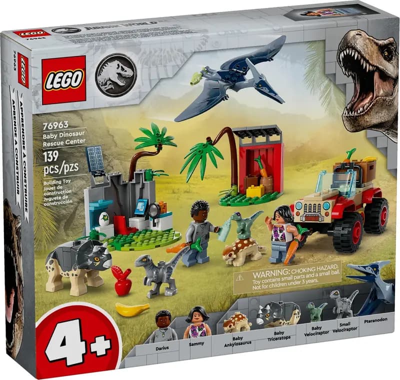 LEGO 76963 Centrum ratunkowe dla małych dinozaurów