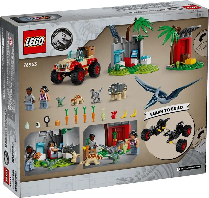 LEGO 76963 Centrum ratunkowe dla małych dinozaurów