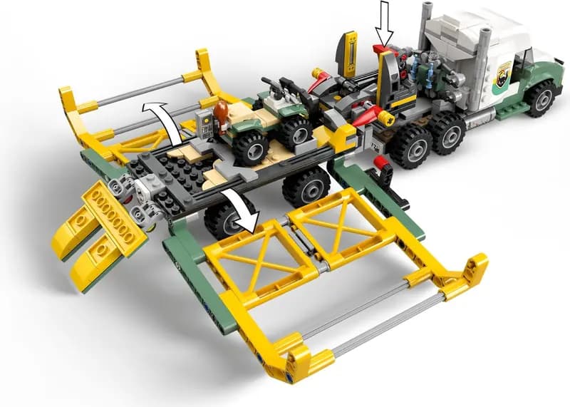 LEGO 76966 Dinomisje: ciężarówka do transportu allozaura