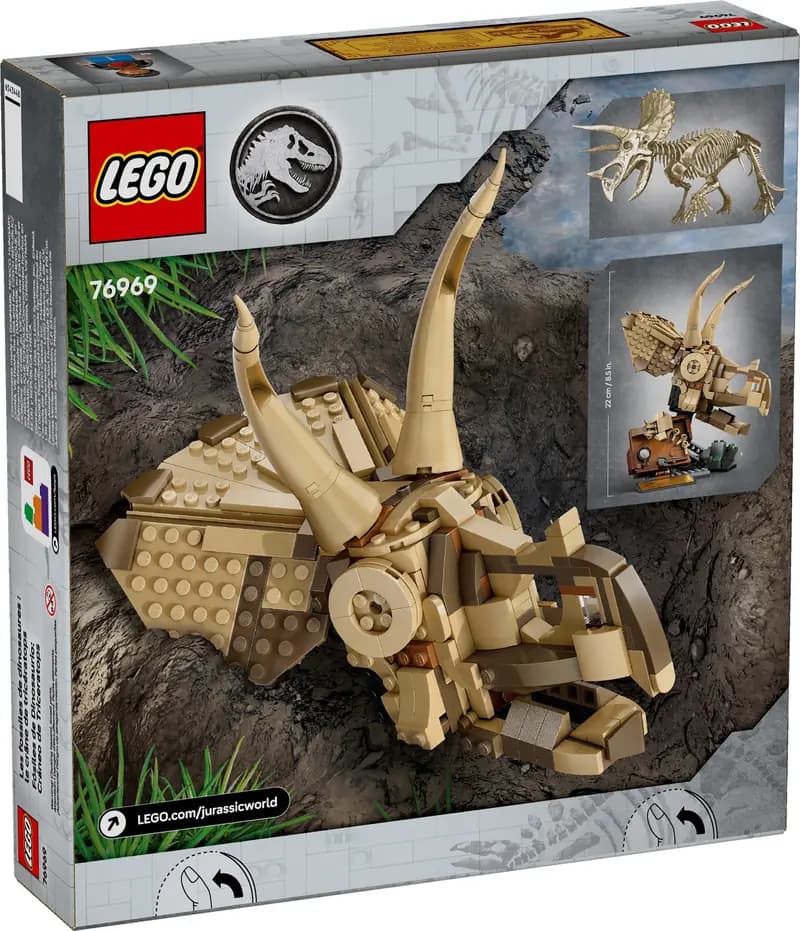 LEGO 76969 Szkielety dinozaurów: czaszka triceratopsa