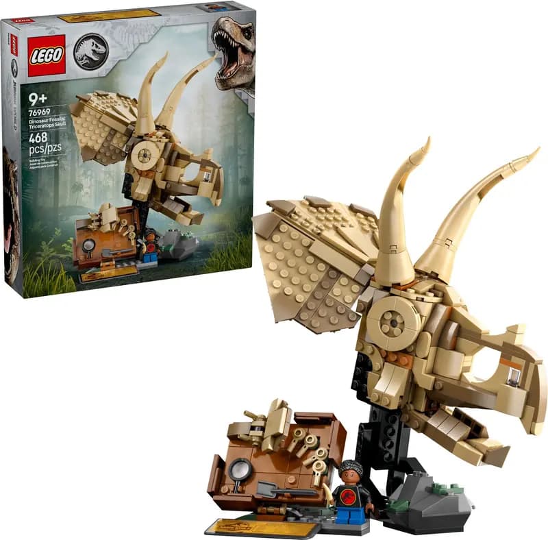 LEGO 76969 Szkielety dinozaurów: czaszka triceratopsa