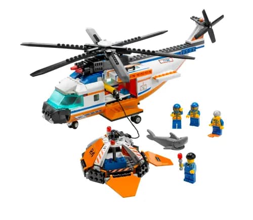 LEGO 7738 Helikopter i tratwa ratunkowa straży prz