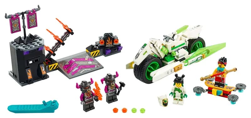 LEGO 80006 Motocykl Biały Smok