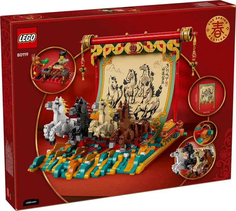 LEGO 80119 Obraz z galopującymi końmi