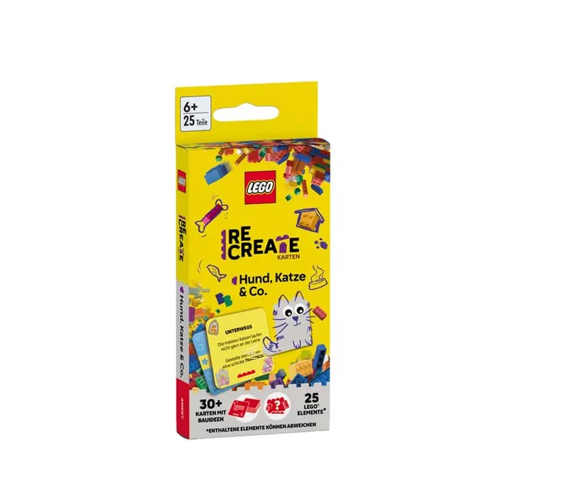LEGO 9783960809319 ReCreate Activity Cards: Dog, Cat & Co.