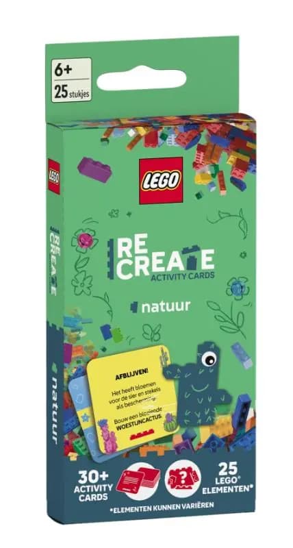 LEGO 9789002284854 ReCreate Activity Cards: Nature