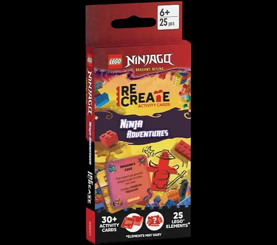 LEGO ACP6701 Ninjago: Dragons Rising: ReCreate Activity Cards: Ninja Adventures