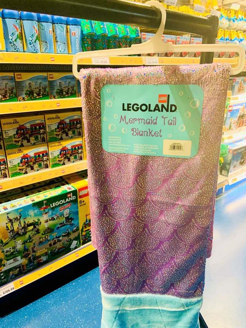LEGO BLANKET LEGOLAND Mermaid Tail Fleece Blanket