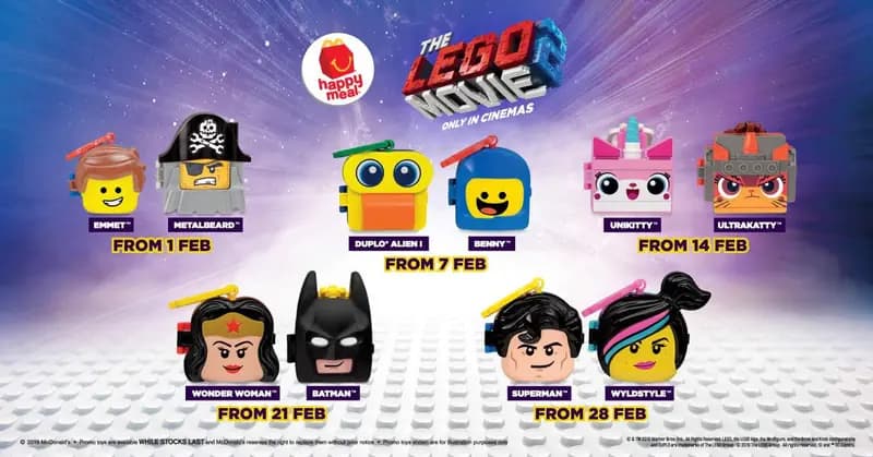 LEGO McDTLM2 The LEGO Movie 2 General Mayhem Happy Meal Toy
