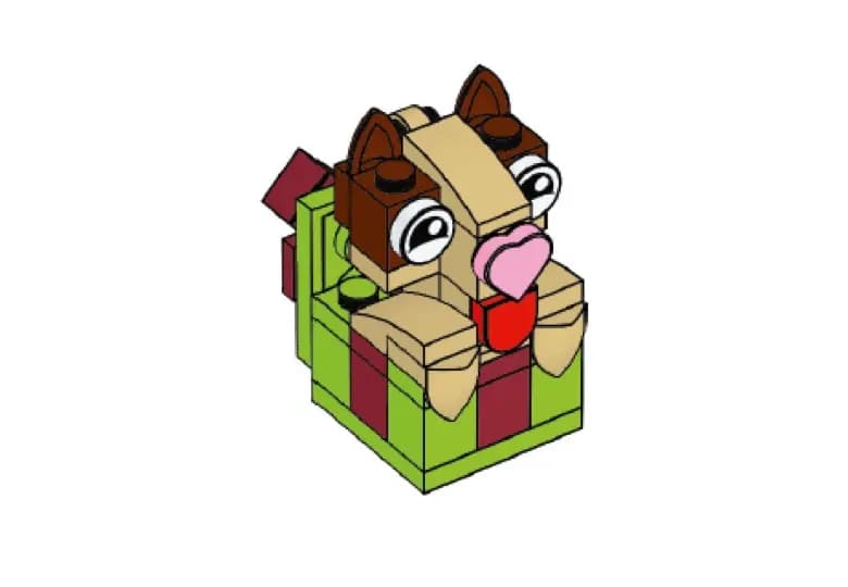 LEGO PETORNAMENT Happy Holiday Pet Ornament