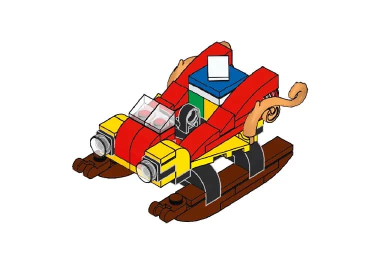 LEGO SLEIGHORNAMENT Rocket Sleigh Ornament